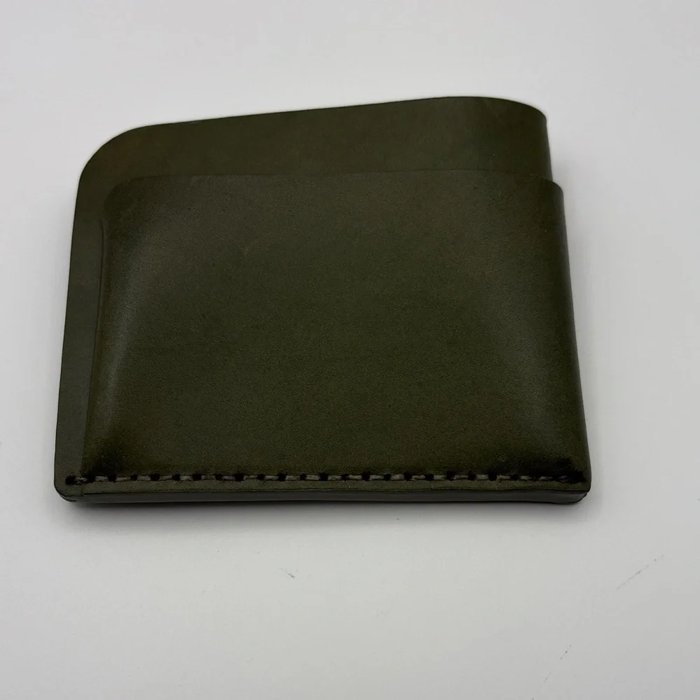 Makr Olive Green Leather Card Holder